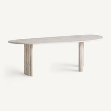 Charger l'image dans la galerie, Travertine dining table