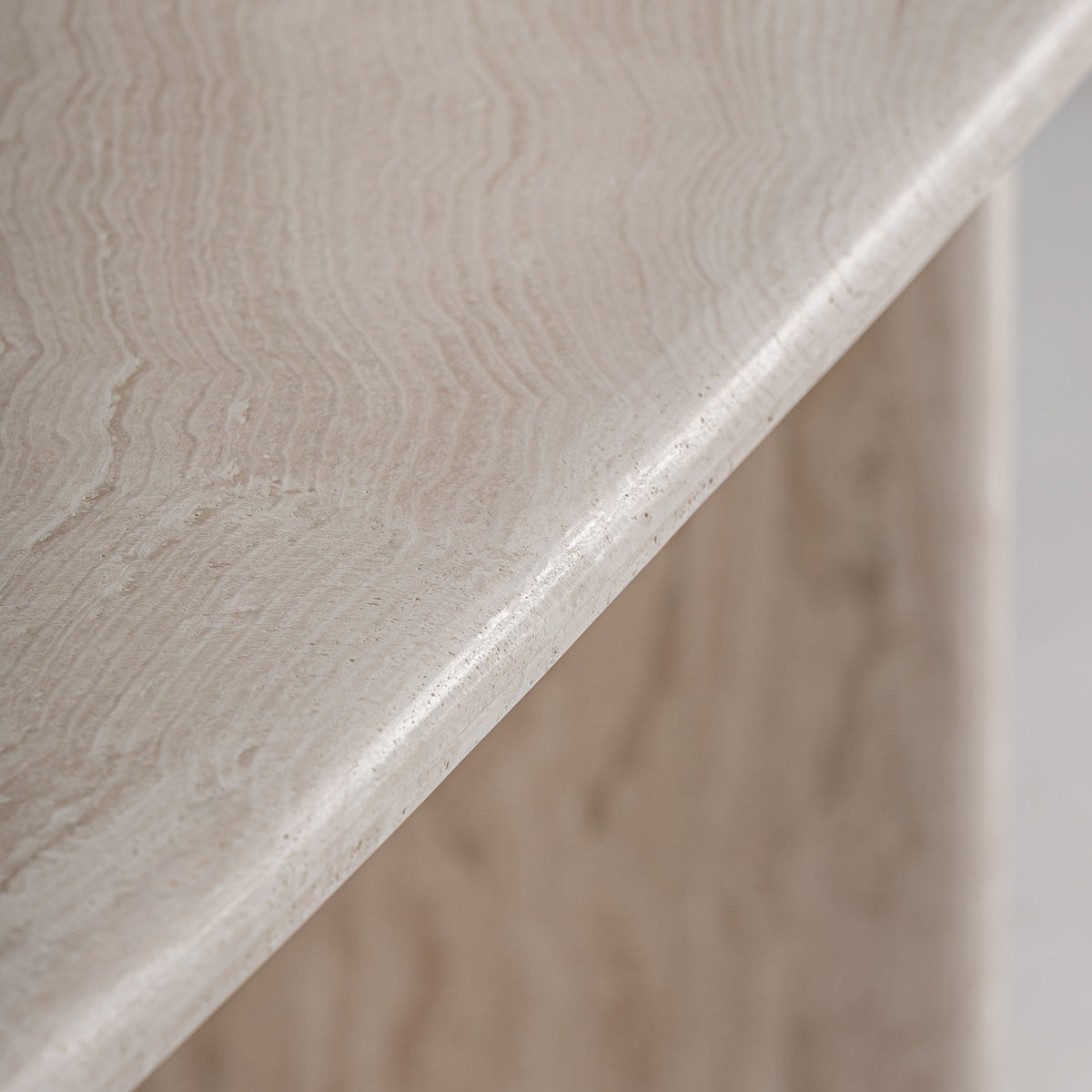 Travertine dining table