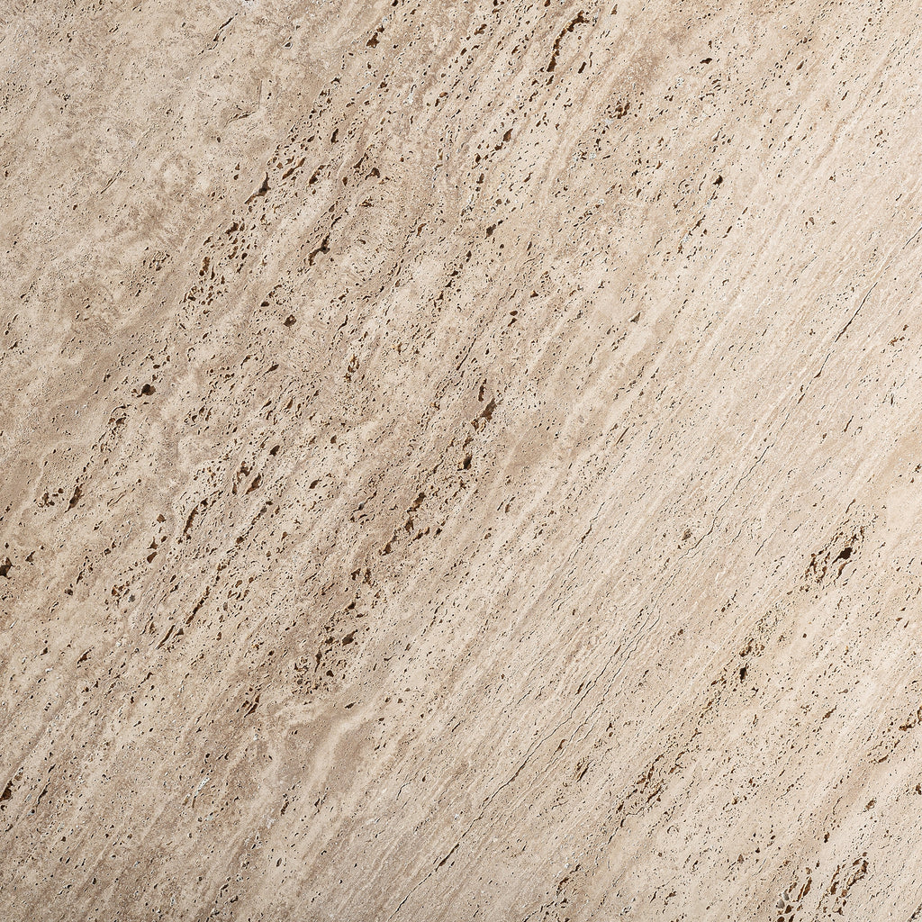 Travertine/Mango Round Table