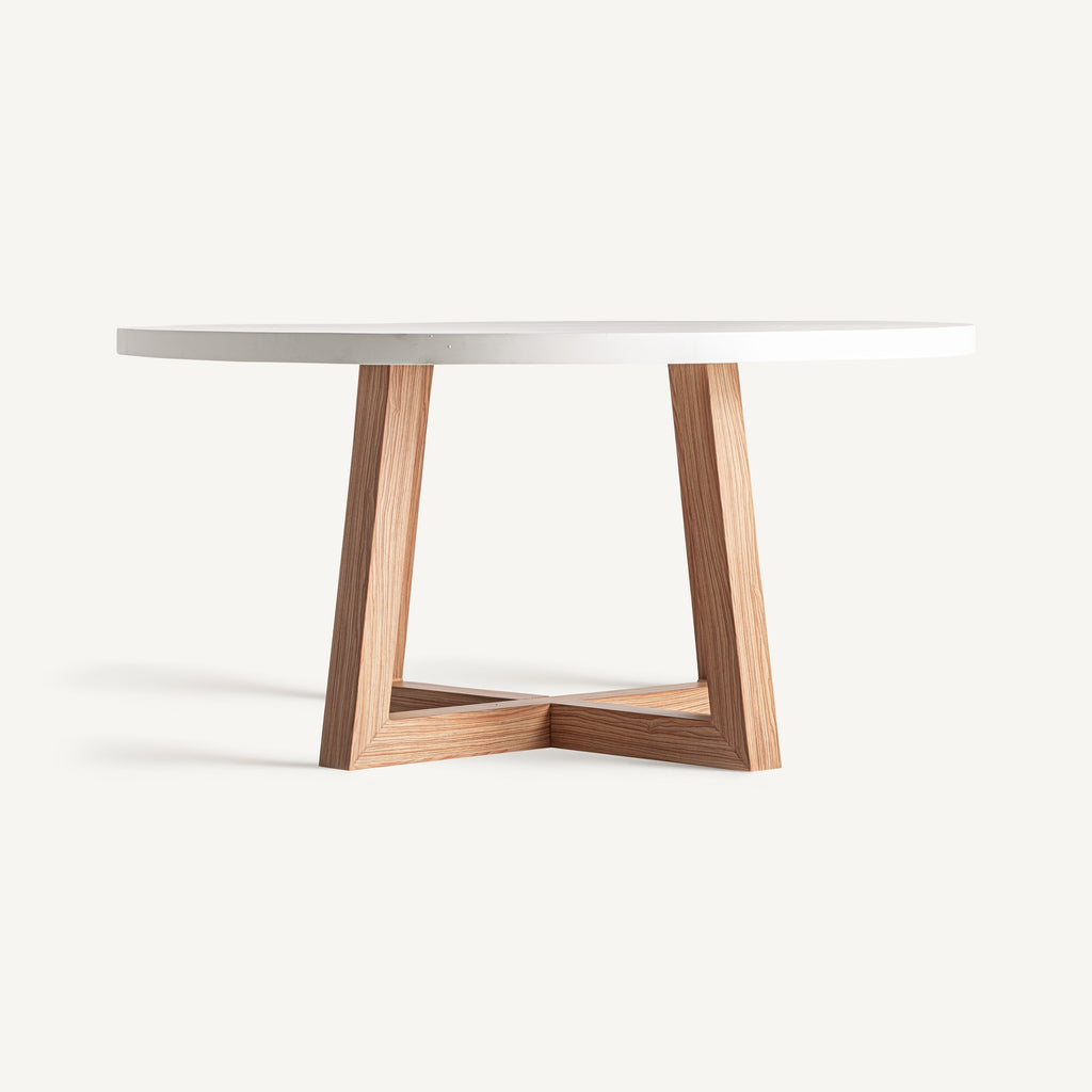 Concrete dining table