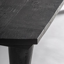 Load image into Gallery viewer, Reclaimed black wood rustic coffee table