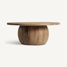 Load image into Gallery viewer, Teak recycled round coffee table