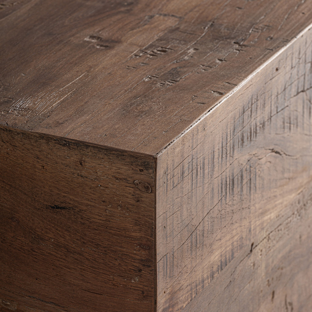 Reclaimed wood rustic coffee table