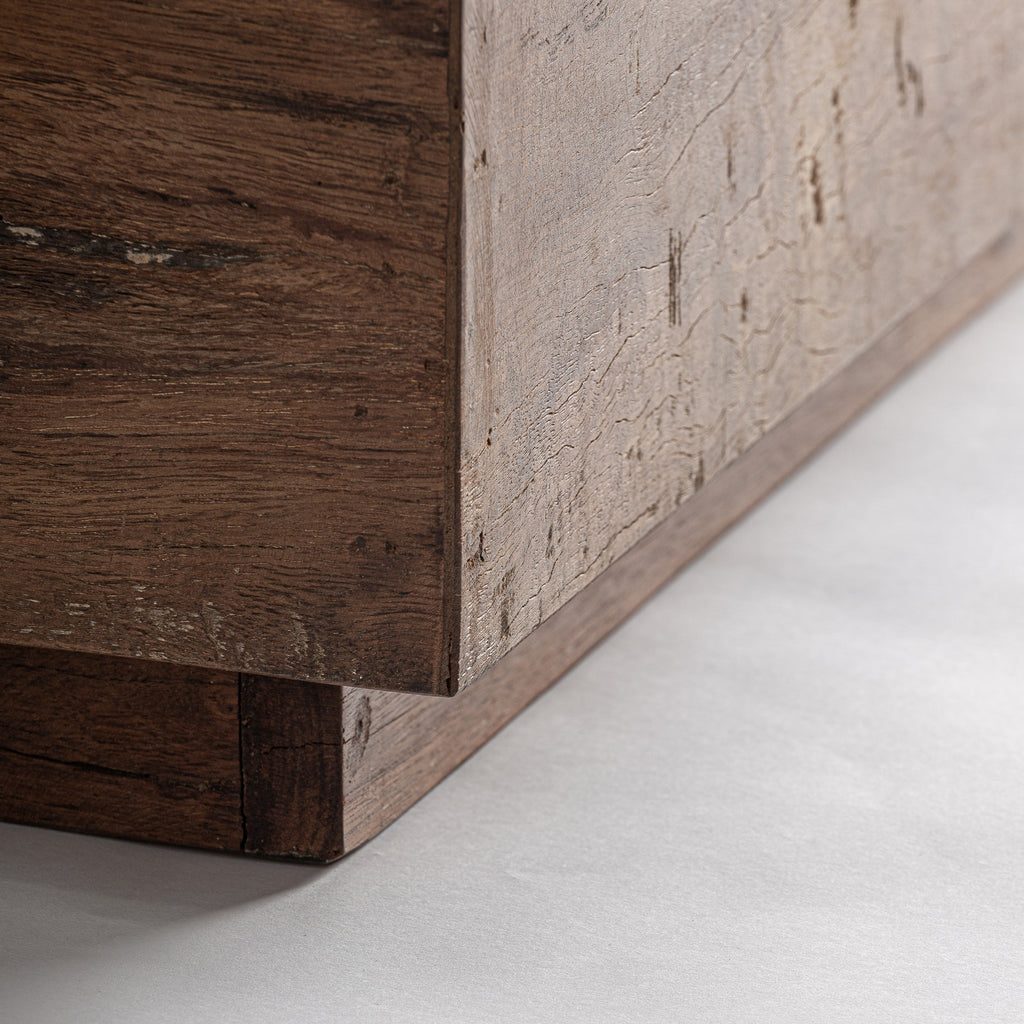 Reclaimed wood rustic coffee table