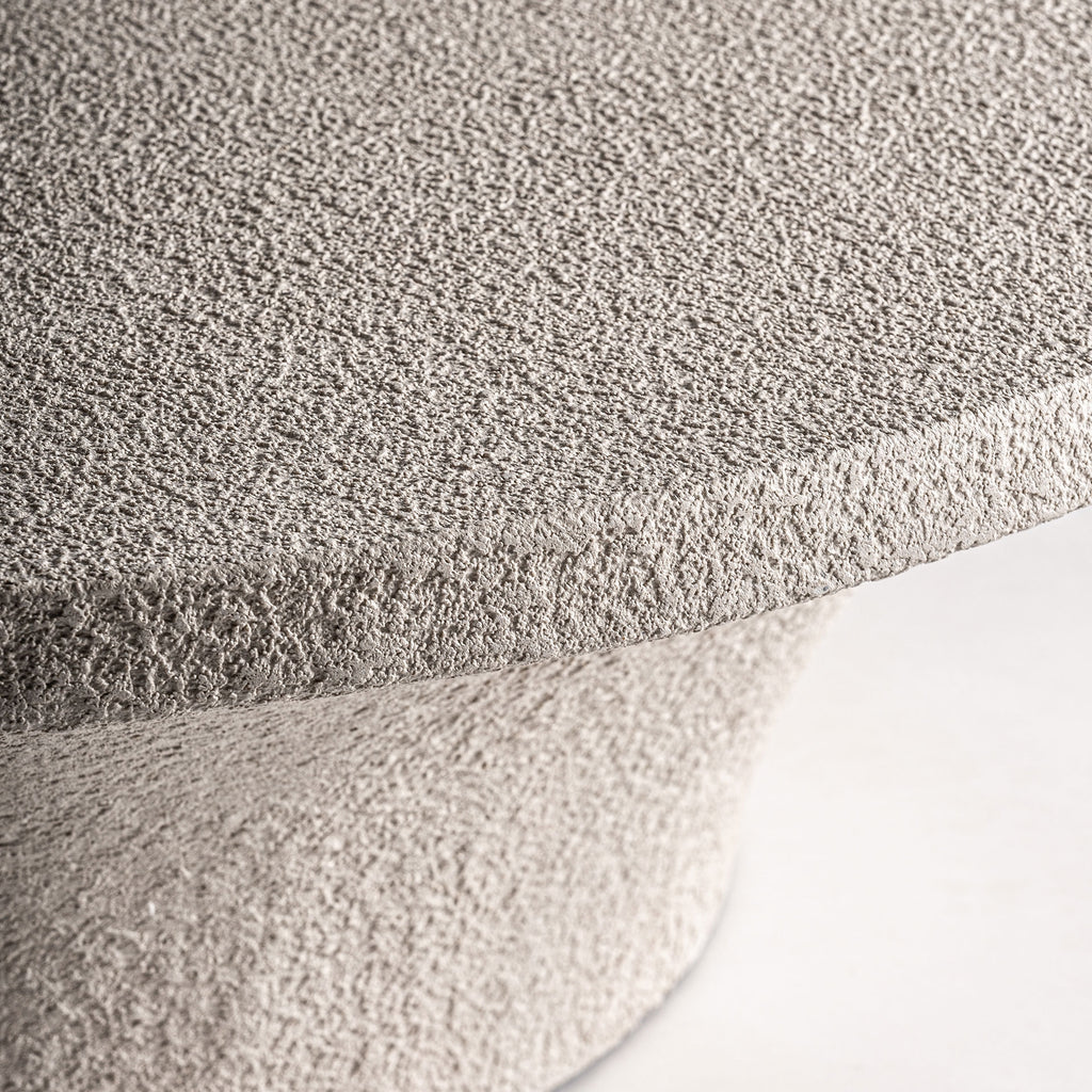 Beige Concrete round coffee table