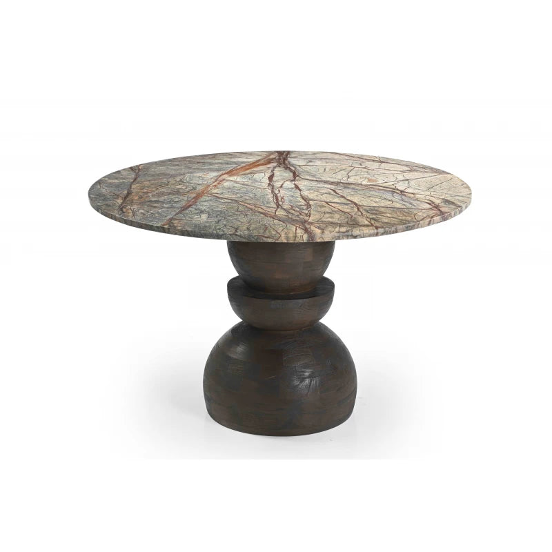 Marble/Mango Wood Dining Table