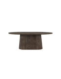 Oak oval dining table