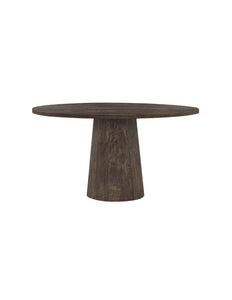 Round oak dining table