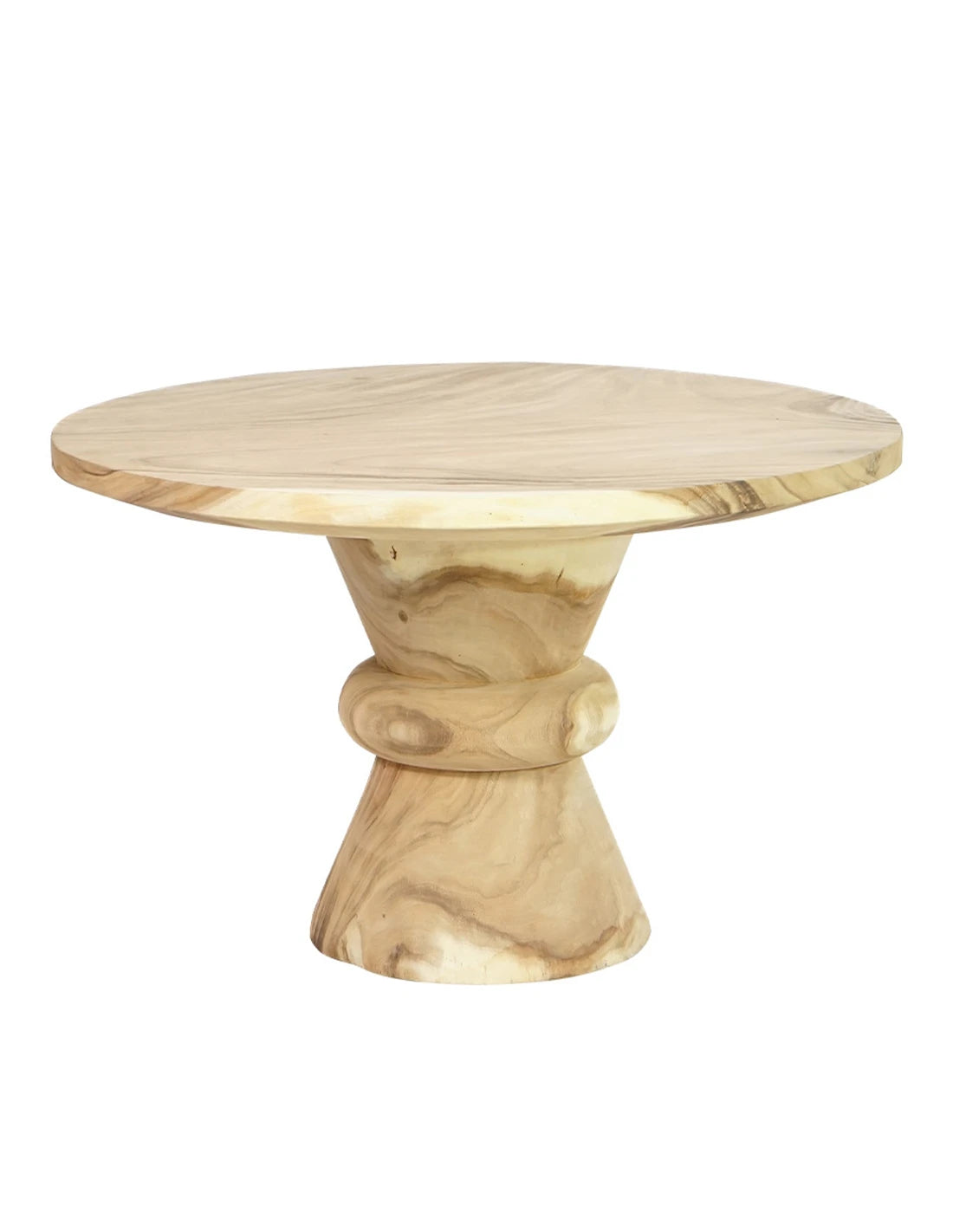 Suar Untreated Round Dining Table