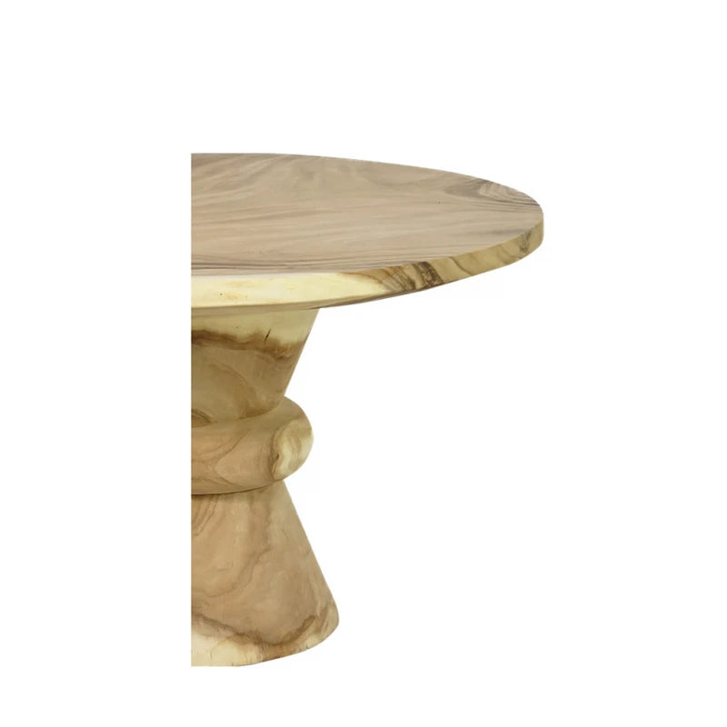 Suar Untreated Round Dining Table