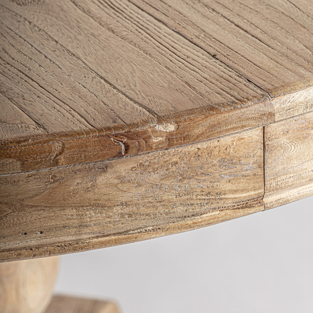 EXTENDING ELM WOOD TABLE