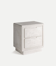 Load image into Gallery viewer, White bed side table