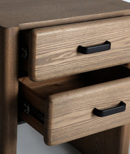 Load image into Gallery viewer, ASH WOOD BEDSIDE TABLE