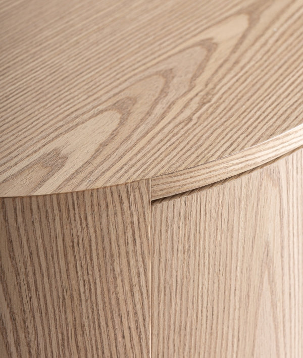 Lira Light Brown Wood Bedside Table