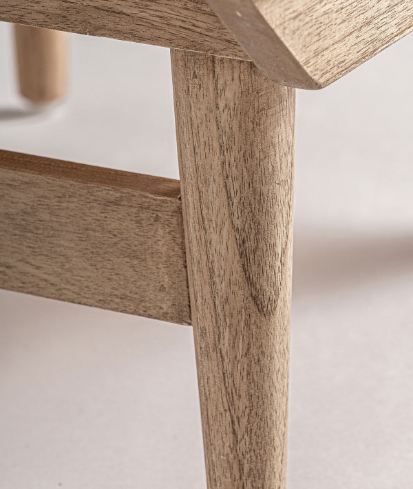 Nyry Brown Mindi Wood Bedside Table