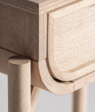 Load image into Gallery viewer, ASH WOOD BEDSIDE TABLE