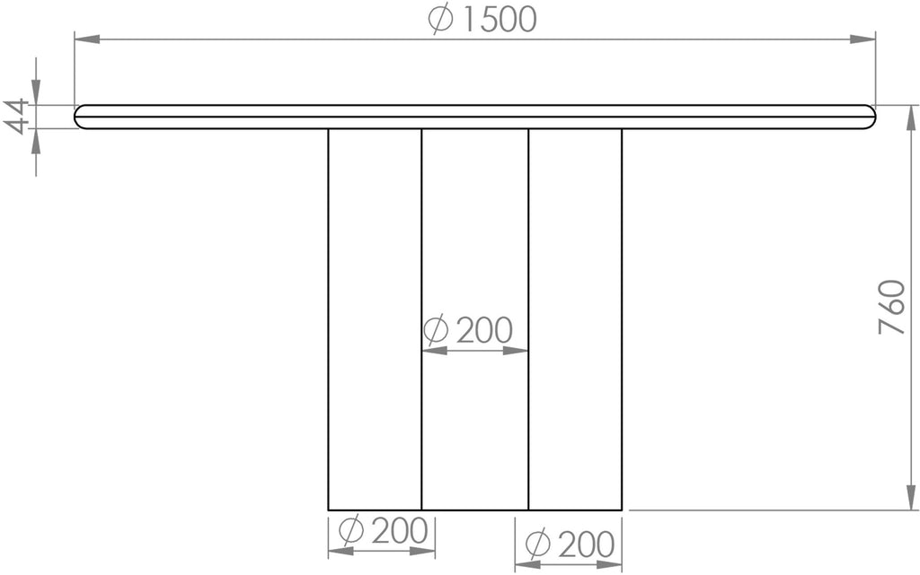 Round Dining Table Solid Oak