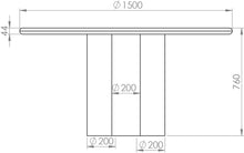 Load image into Gallery viewer, Round Dining Table Solid Oak