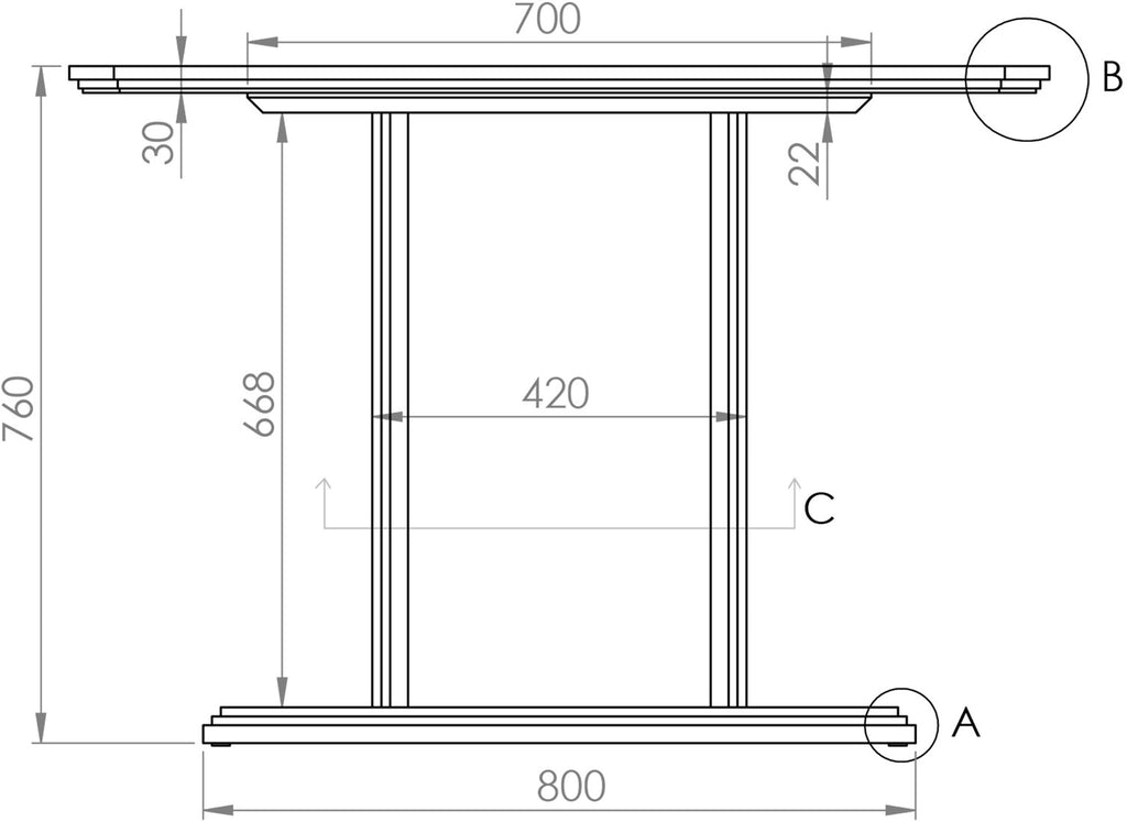 Square Contract Dining Table