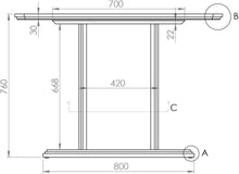 Load image into Gallery viewer, Square Contract Dining Table