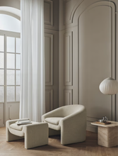 Load image into Gallery viewer, Mielo footstool Revi Bouclé &amp; texture, Ivory