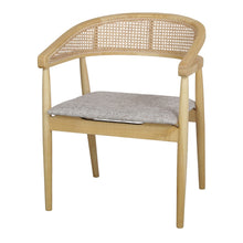 Load image into Gallery viewer, ELM/RATTAN DINING CHAIR
