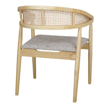 Load image into Gallery viewer, ELM/RATTAN DINING CHAIR