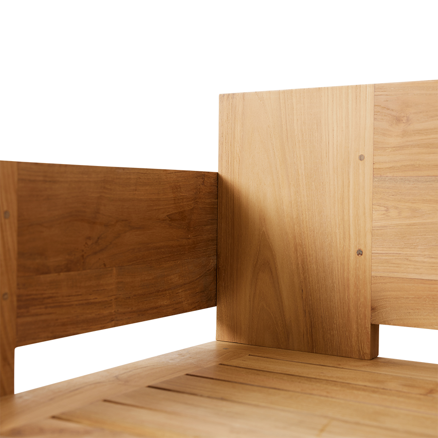 Outdoor sofa teak botanical