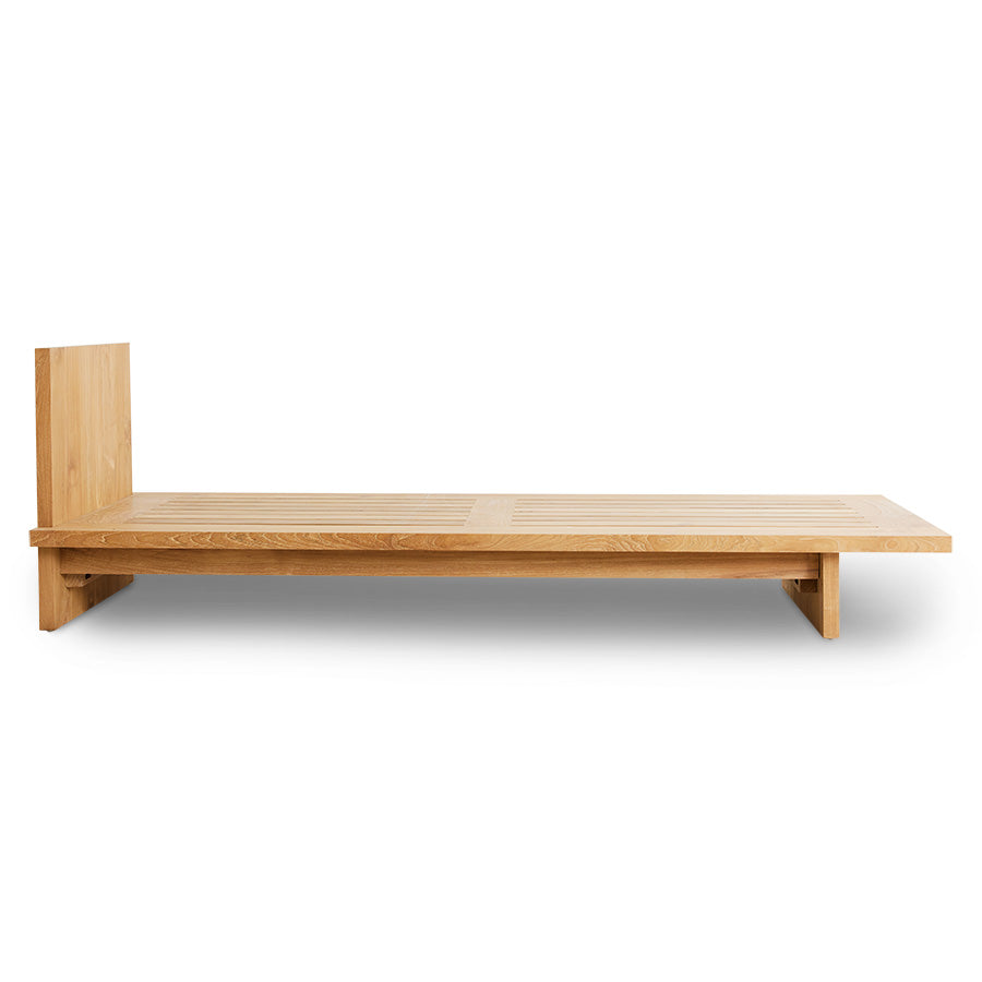 Outdoor daybed teak natural