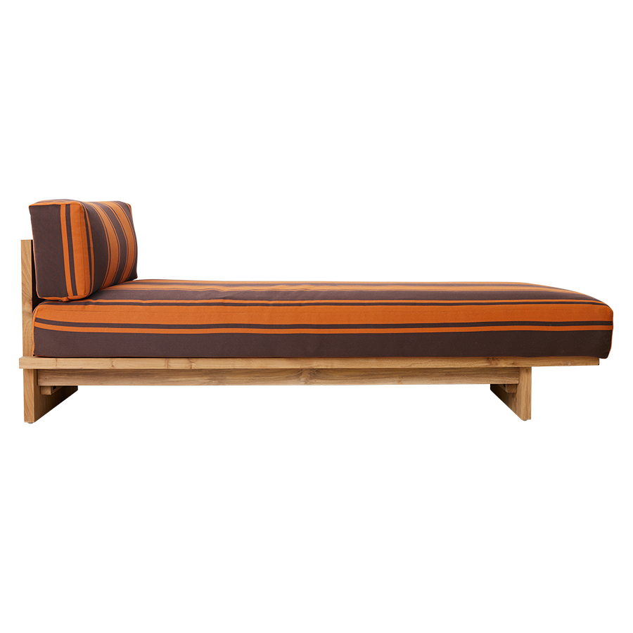 Outdoor daybed teak retro