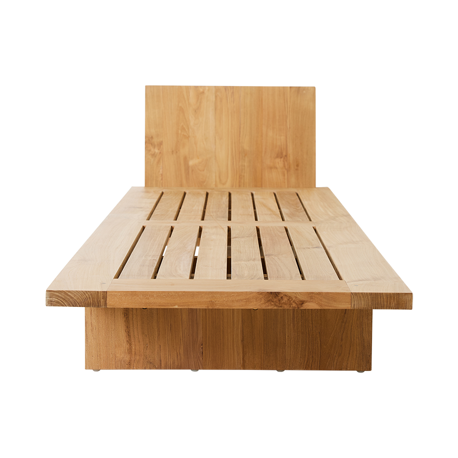 Outdoor daybed teak retro