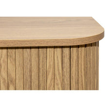 Load image into Gallery viewer, Bedside table in slatted MDF