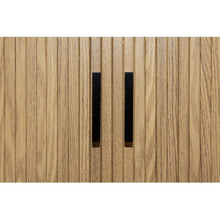 Load image into Gallery viewer, Bedside table in slatted MDF