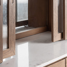 Load image into Gallery viewer, Oak Bar Cabinet