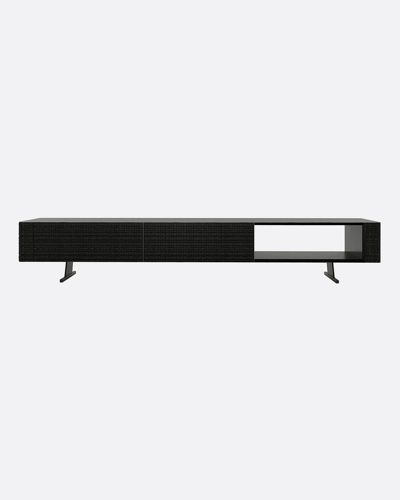 Mueble de TV FORGE de madera de teca 240 x 45 x 41 cm