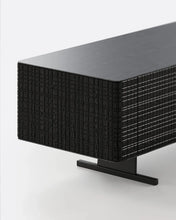 Cargar imagen en el visor de la galería, Mueble de TV FORGE de madera de teca 240 x 45 x 41 cm