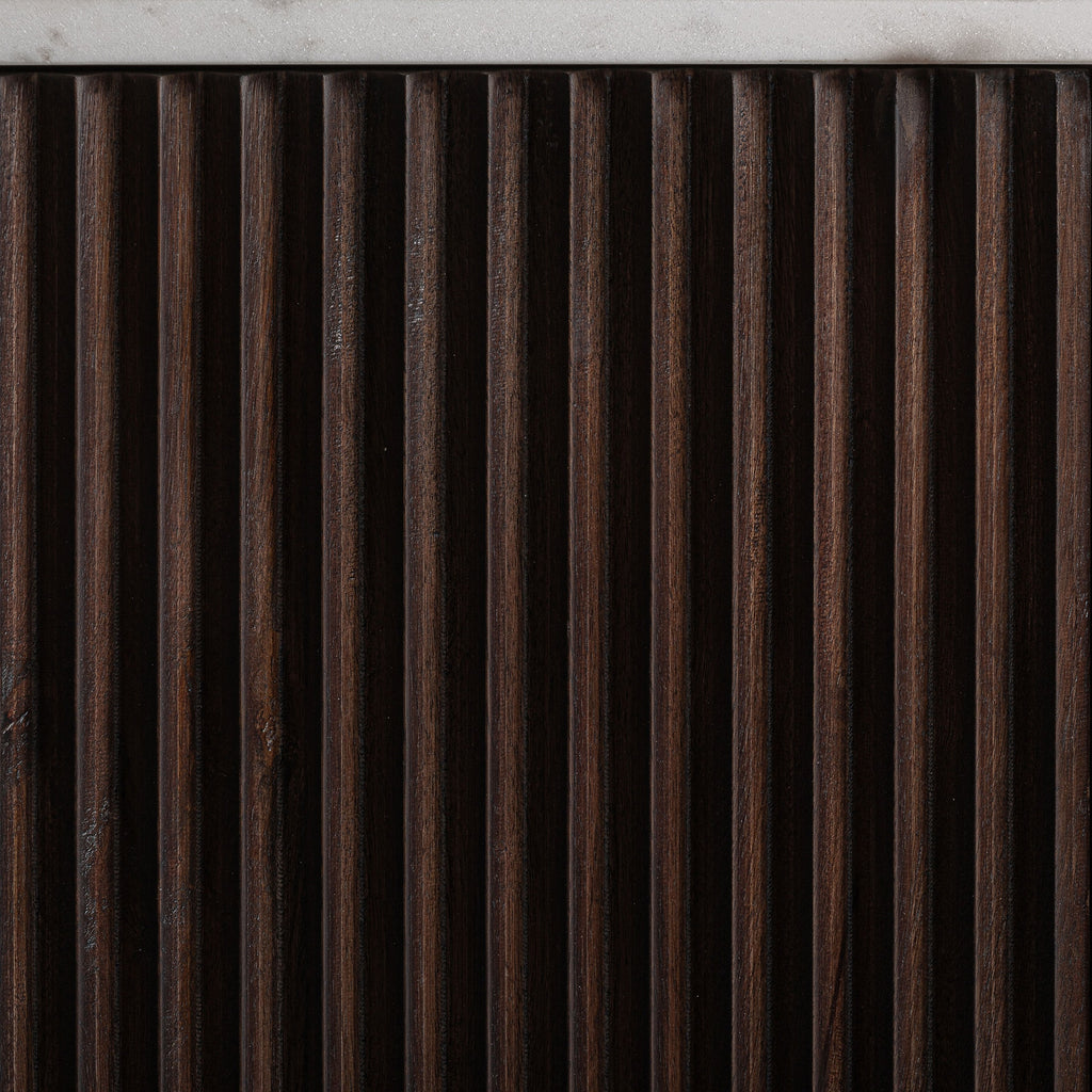 Mango Wood/Marble TV Stand