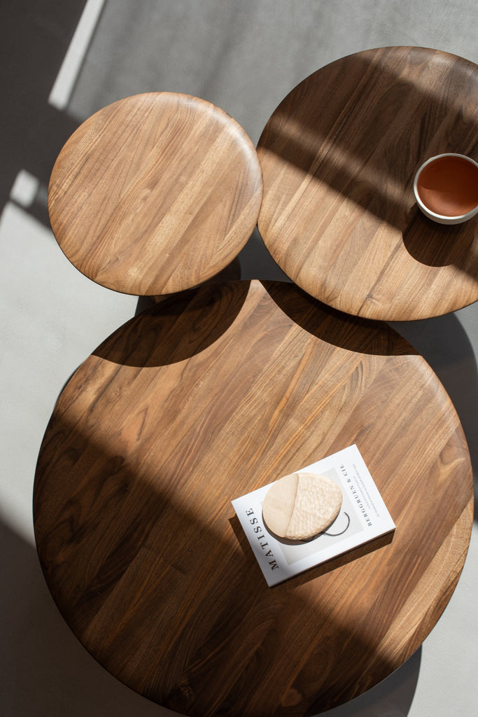 Mushroom Coffee Table ⌀ 80 - Walnut