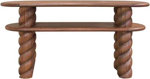 Mahogany console table