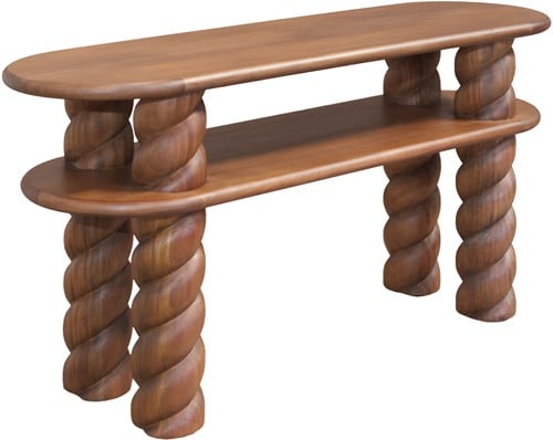 Mahogany console table
