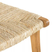 Load image into Gallery viewer, Banana and teak wood dining chair