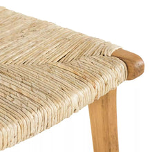 Carica l'immagine nel visualizzatore di Gallery, Banana and teak wood dining chair