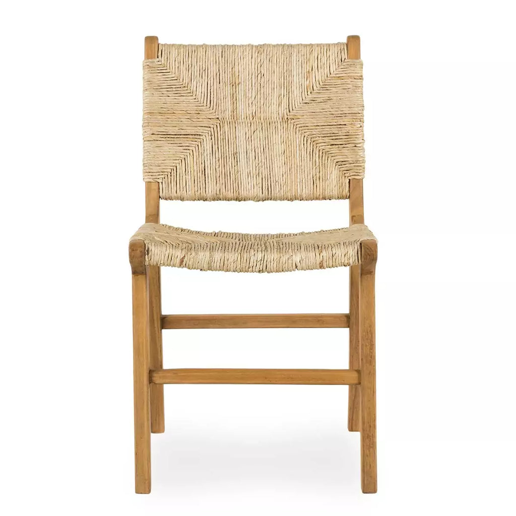 Banana and teak wood dining chair