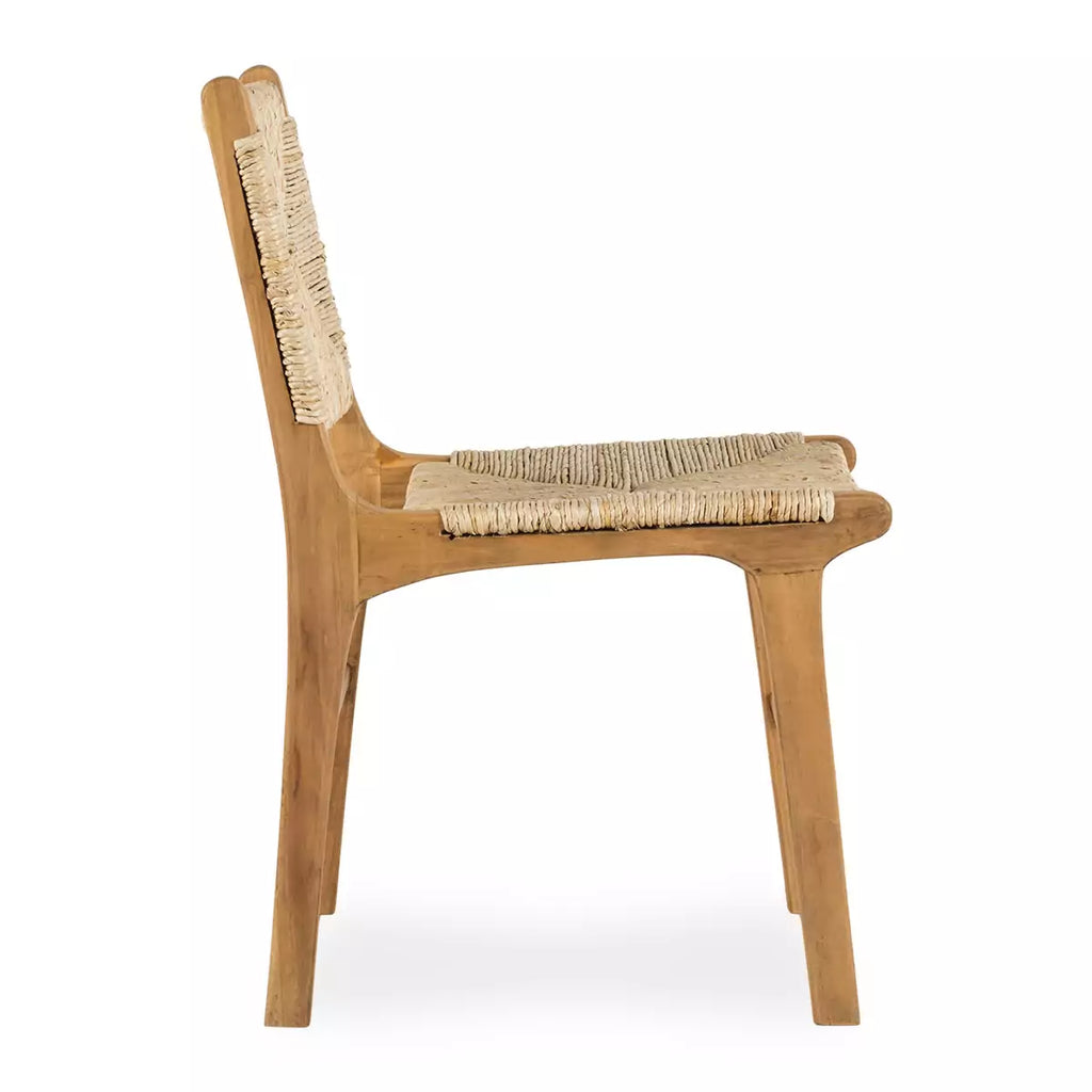 Banana and teak wood dining chair