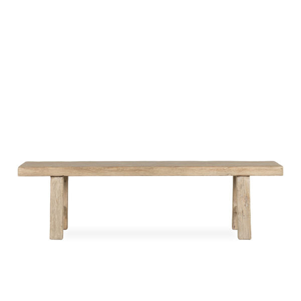 Elm wood bench