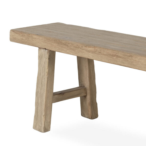Elm wood bench