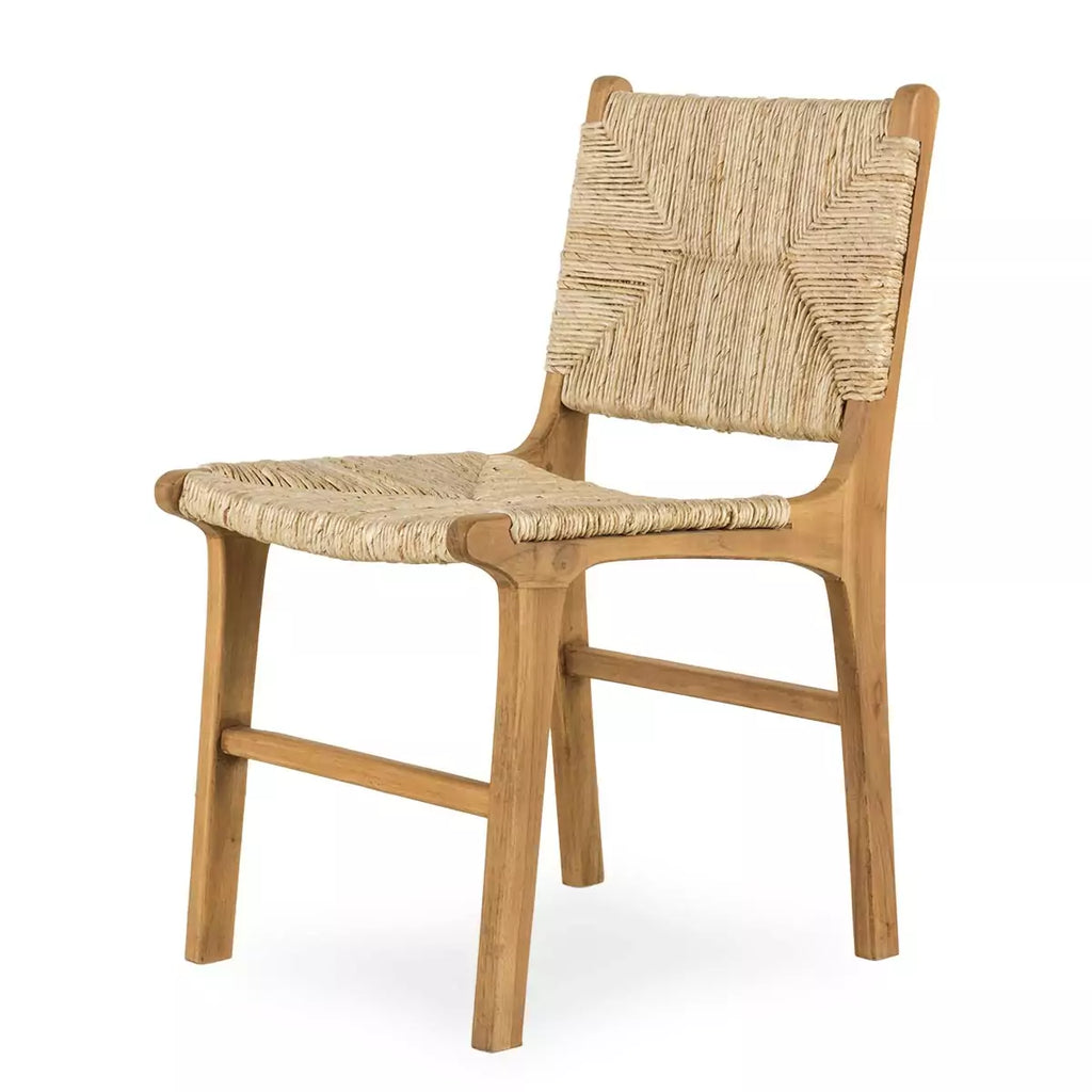 Banana and teak wood dining chair