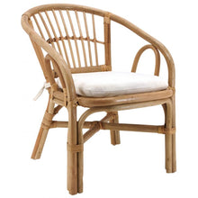 Load image into Gallery viewer, Natural rattan children&#39;s armchair