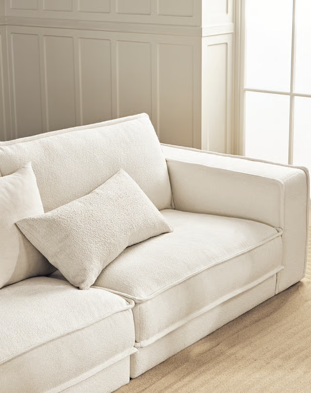 Noora Sofa 315x204cm in Adria Ivory