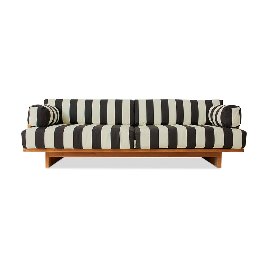 Outdoor sofa teak stracciatella